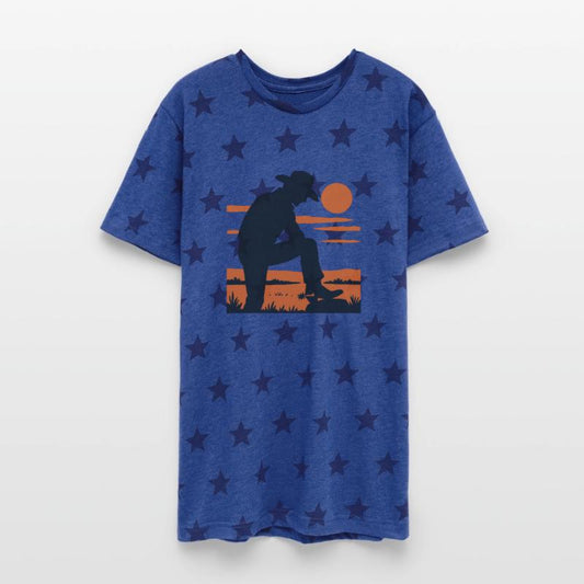 Western Cowboy Sunset Tee