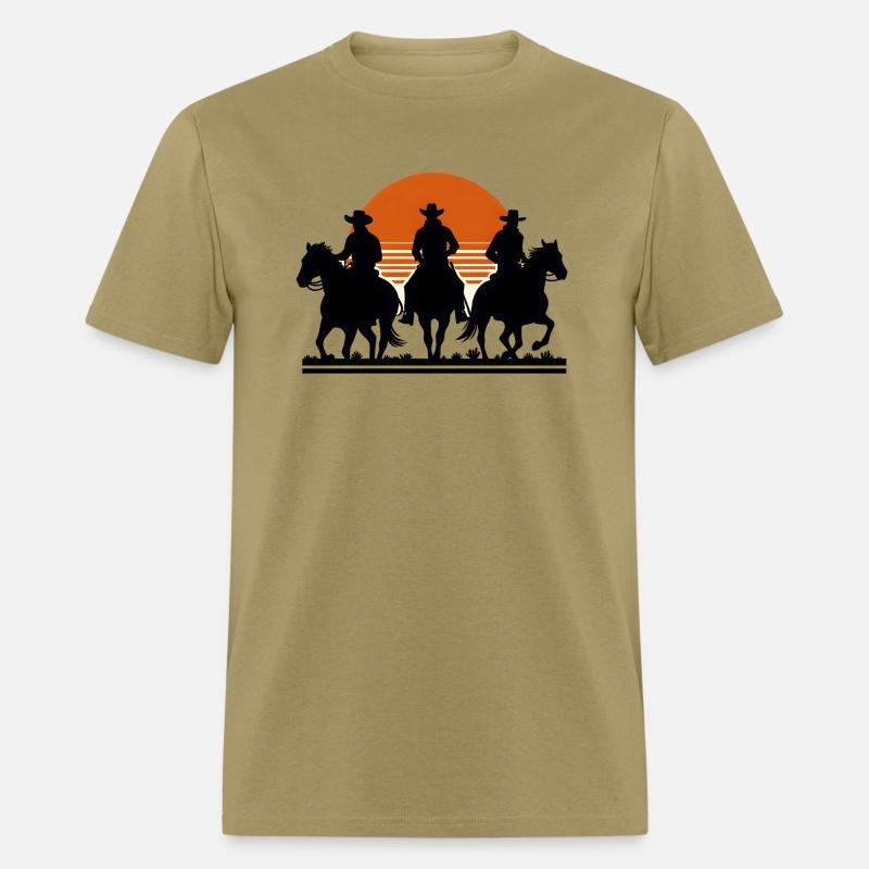 Western Riders at Sunset