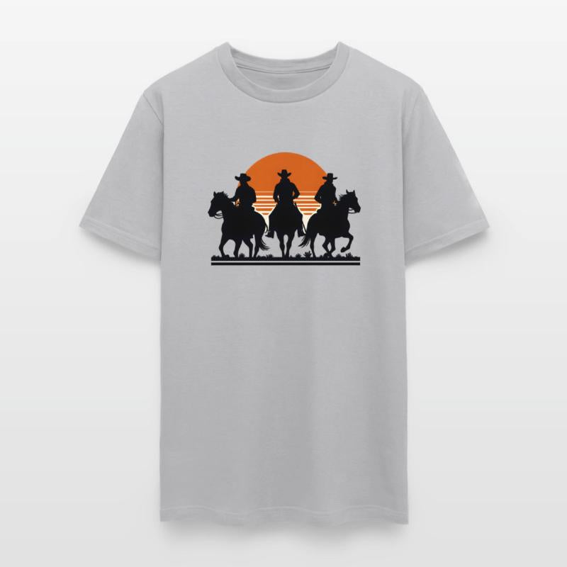 Western Riders at Sunset