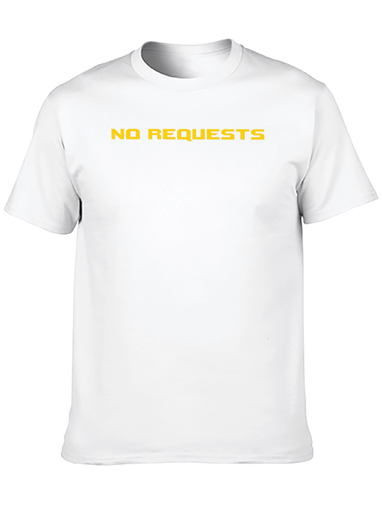 No Requests Graphic Tee - Black Cotton Casual Shirt