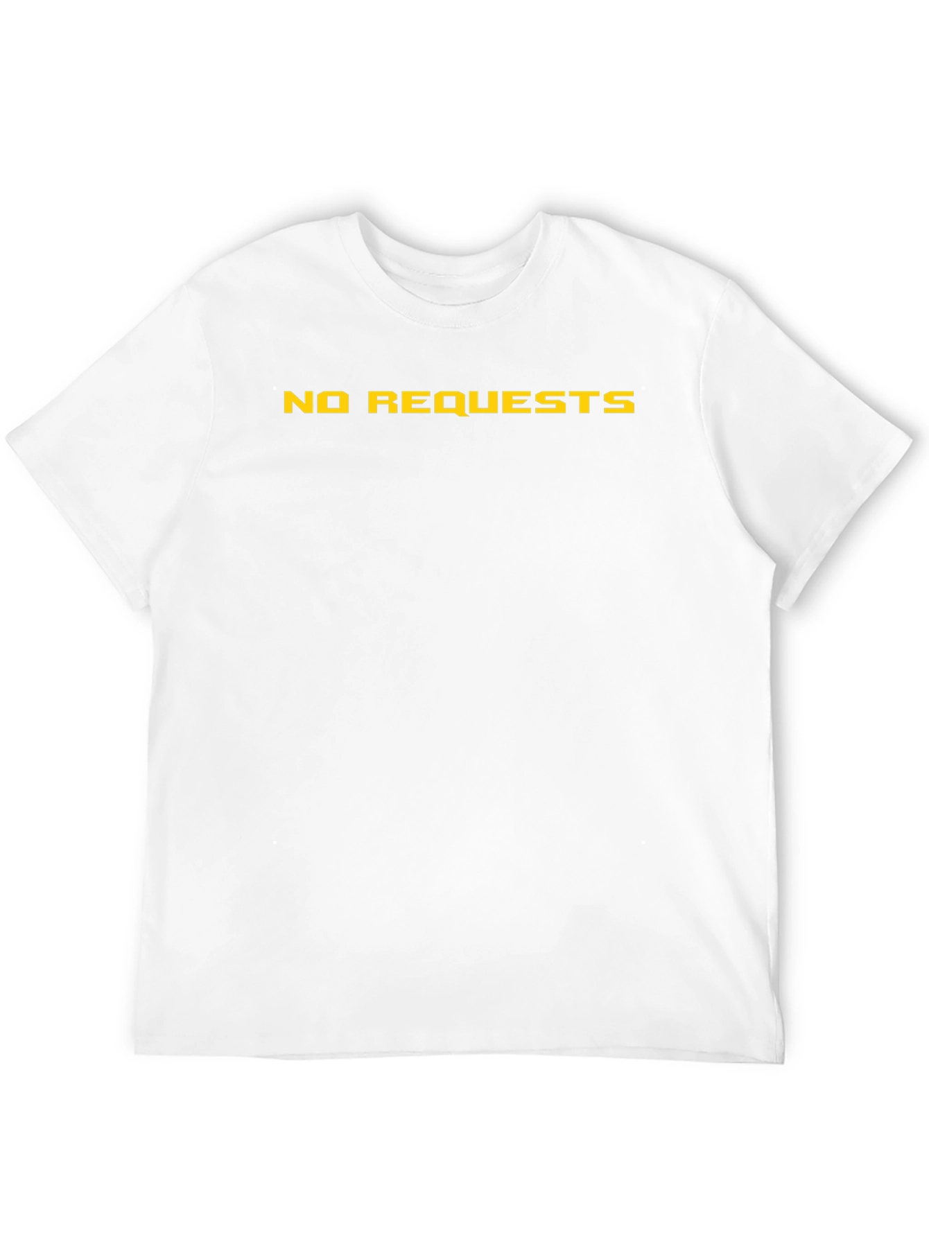 No Requests Graphic Tee - Black Cotton Casual Shirt