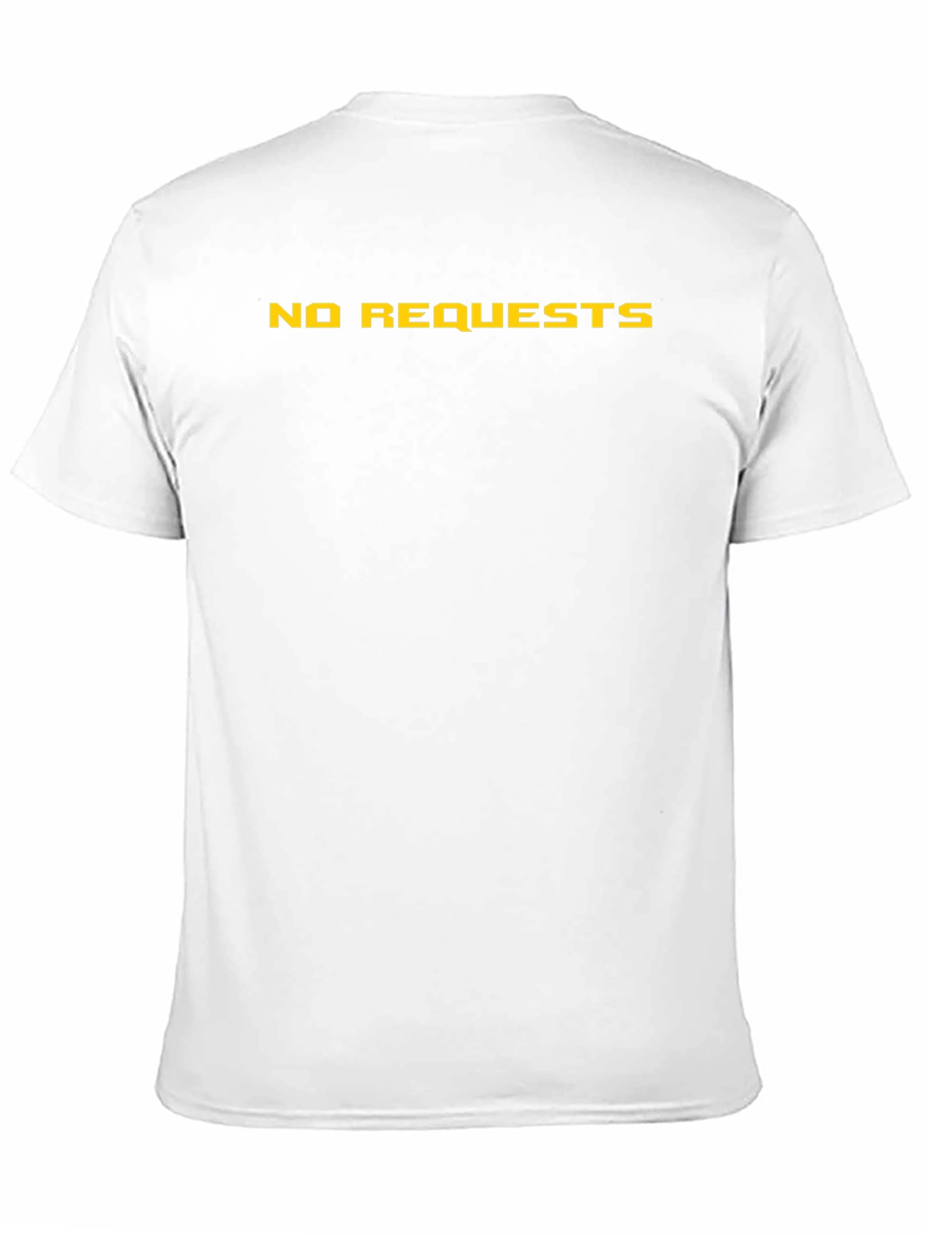 No Requests Graphic Tee - Black Cotton Casual Shirt