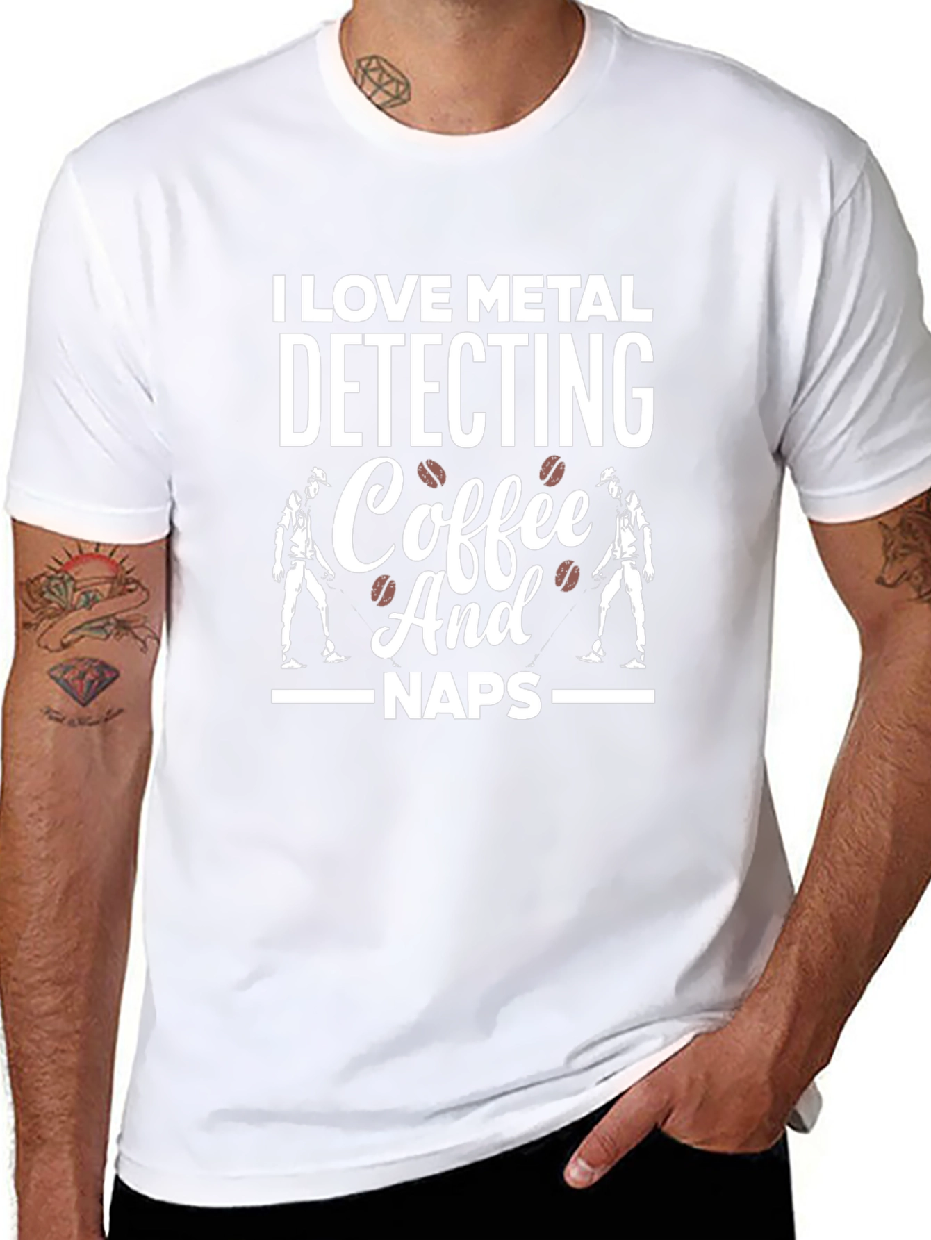 I Love Metal Detecting Coffee Naps T-Shirt