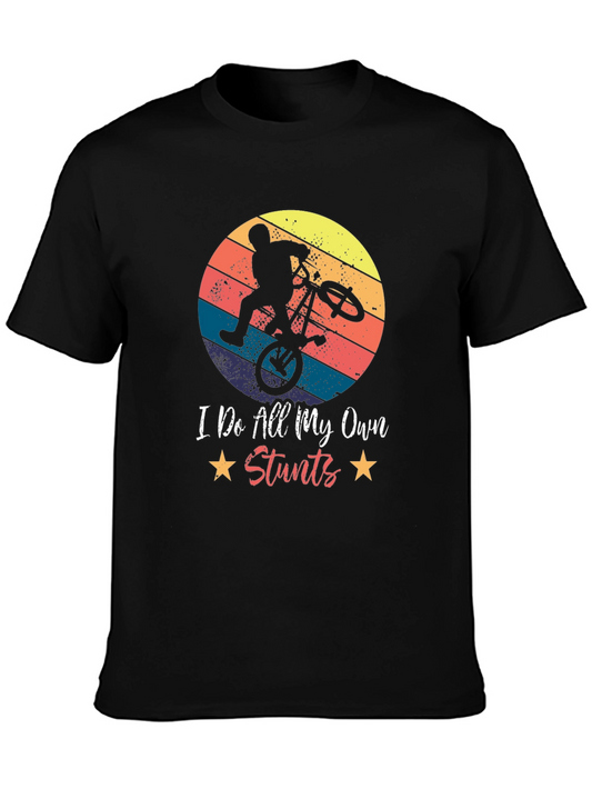 I Do All My Own Stunts BMX Graphic Tee