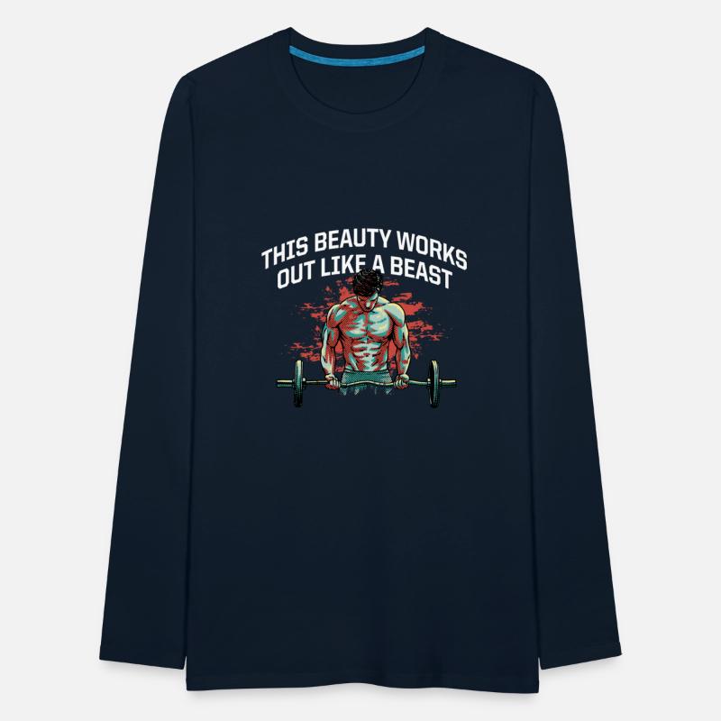 Works Out Like a Beast Funny Workout Humor Gym