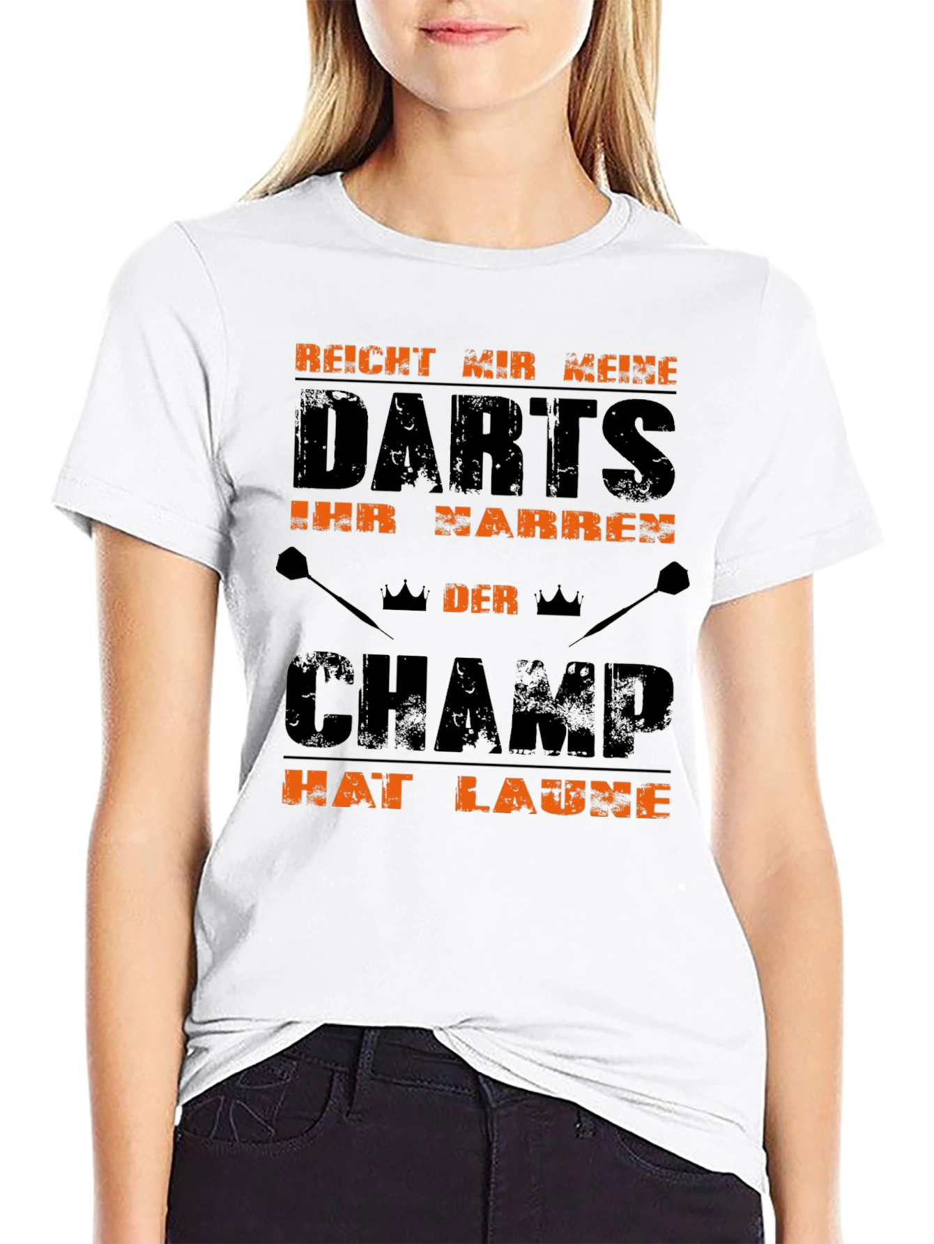 Darts Champ Graphic Tee - Fun Dart Player T-Shirt