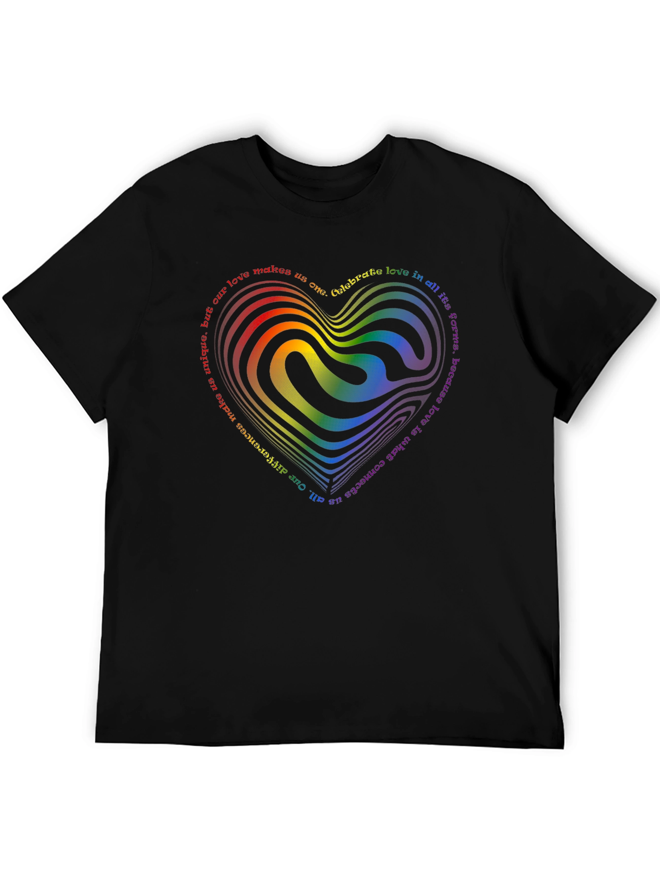 LGBTQ+ Rainbow Heart T-Shirt