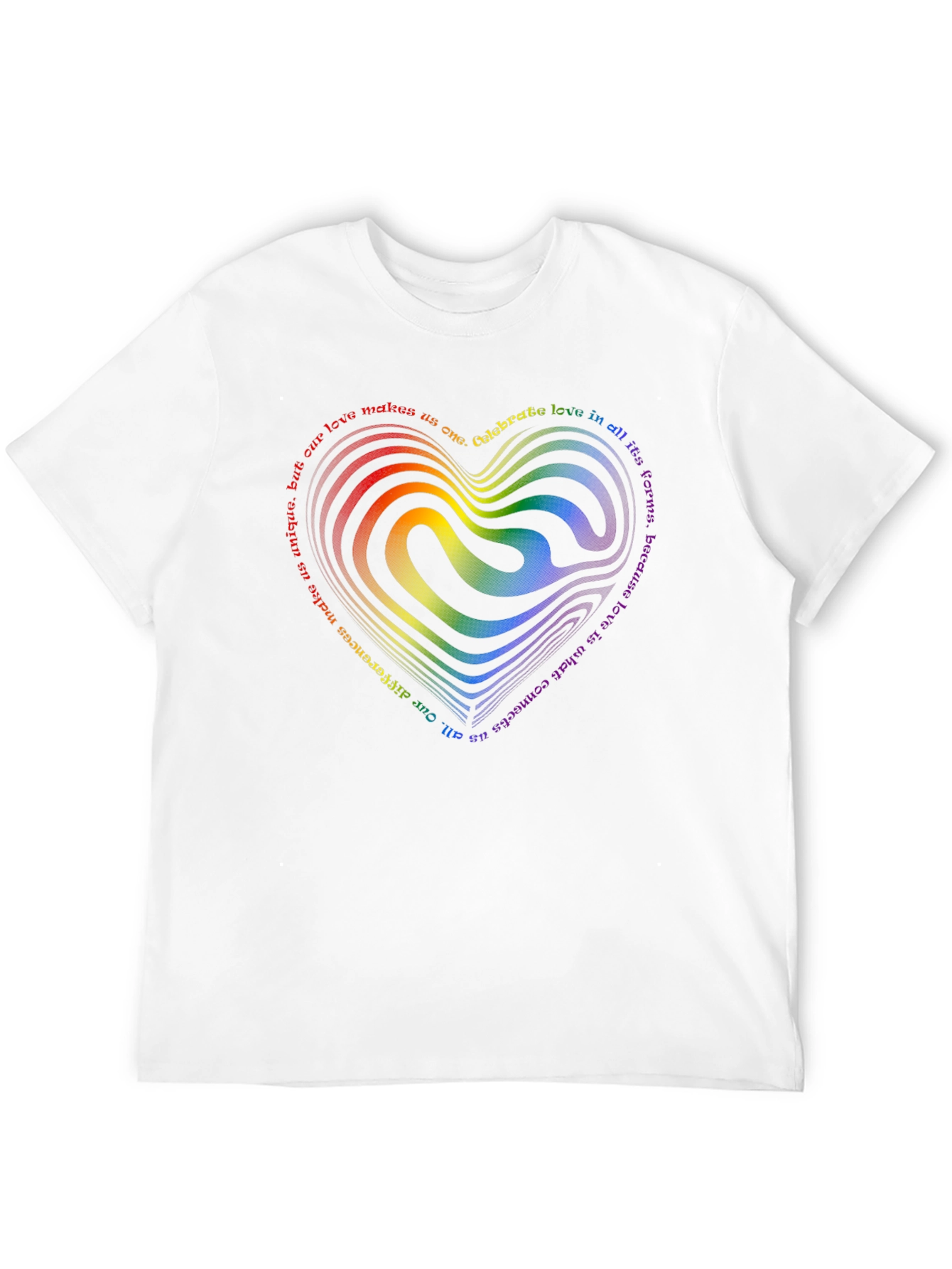 LGBTQ+ Rainbow Heart T-Shirt