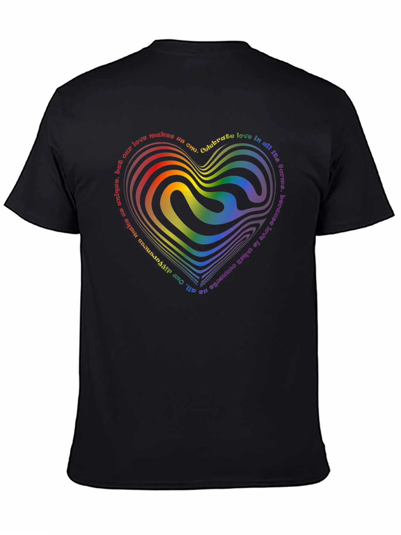 LGBTQ+ Rainbow Heart T-Shirt