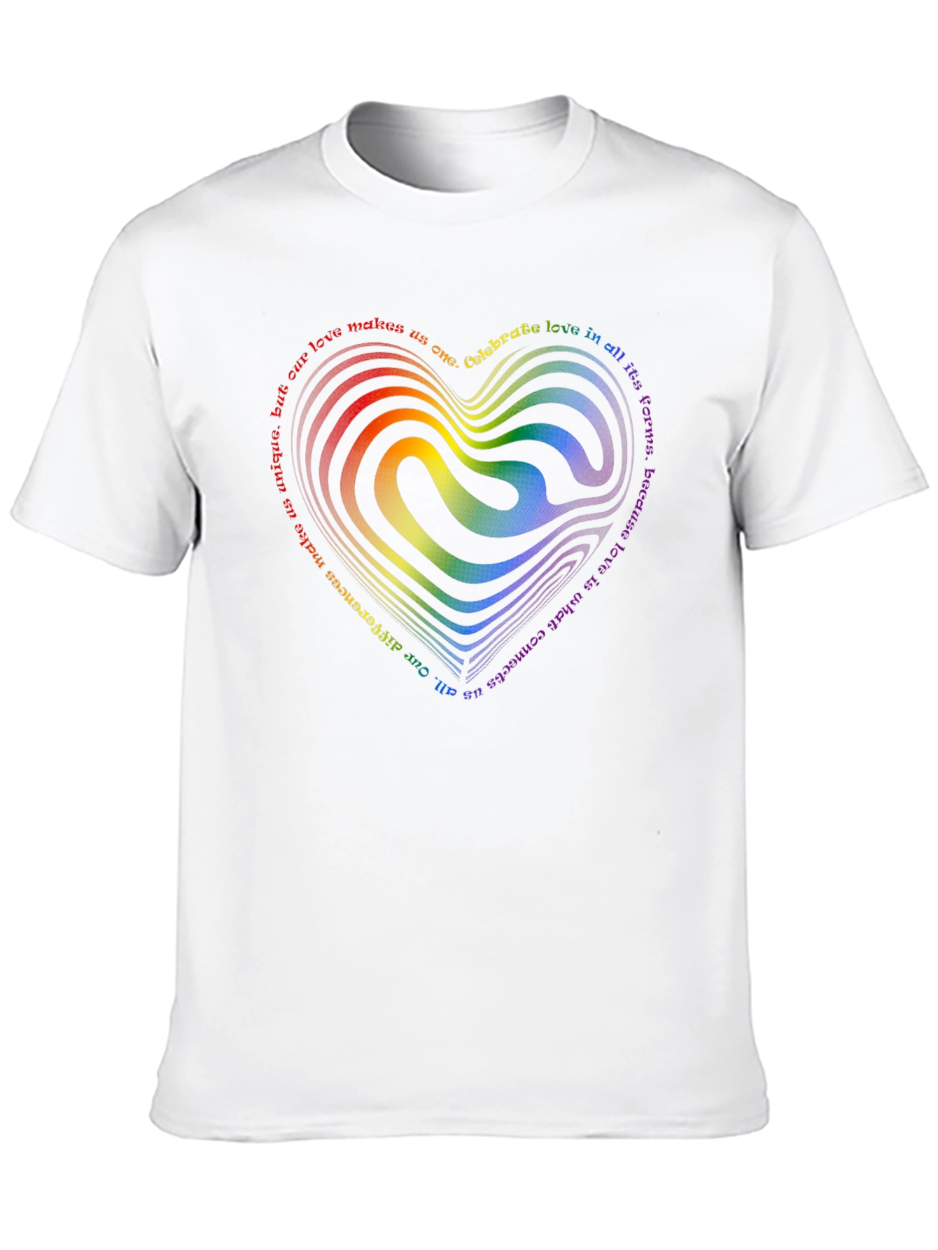 LGBTQ+ Rainbow Heart T-Shirt