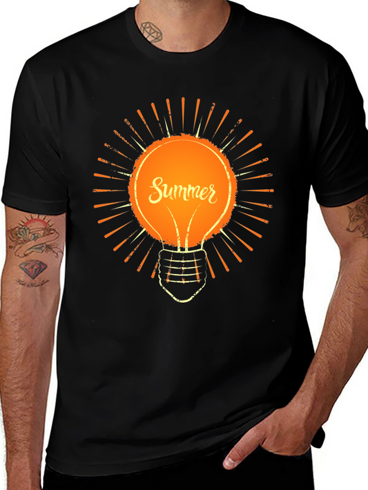 Summer Bulb Black T-Shirt