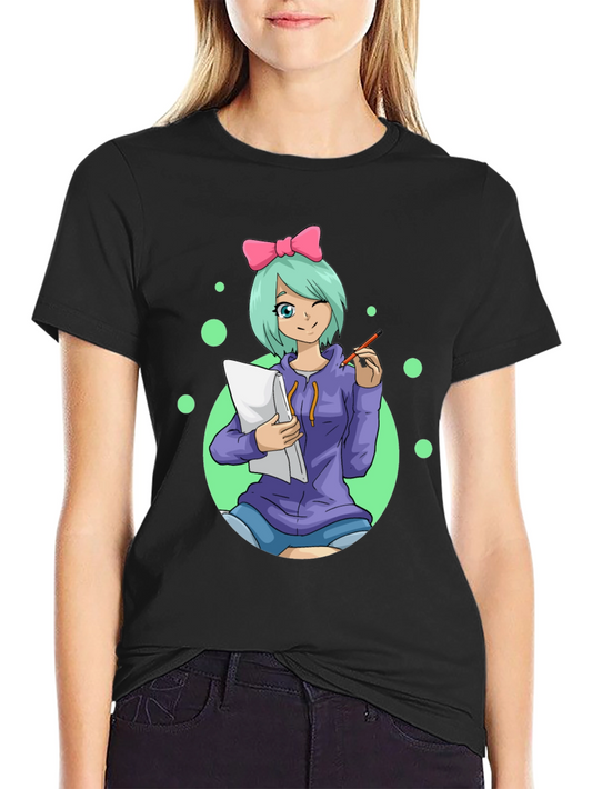 Anime Artist Black T-Shirt