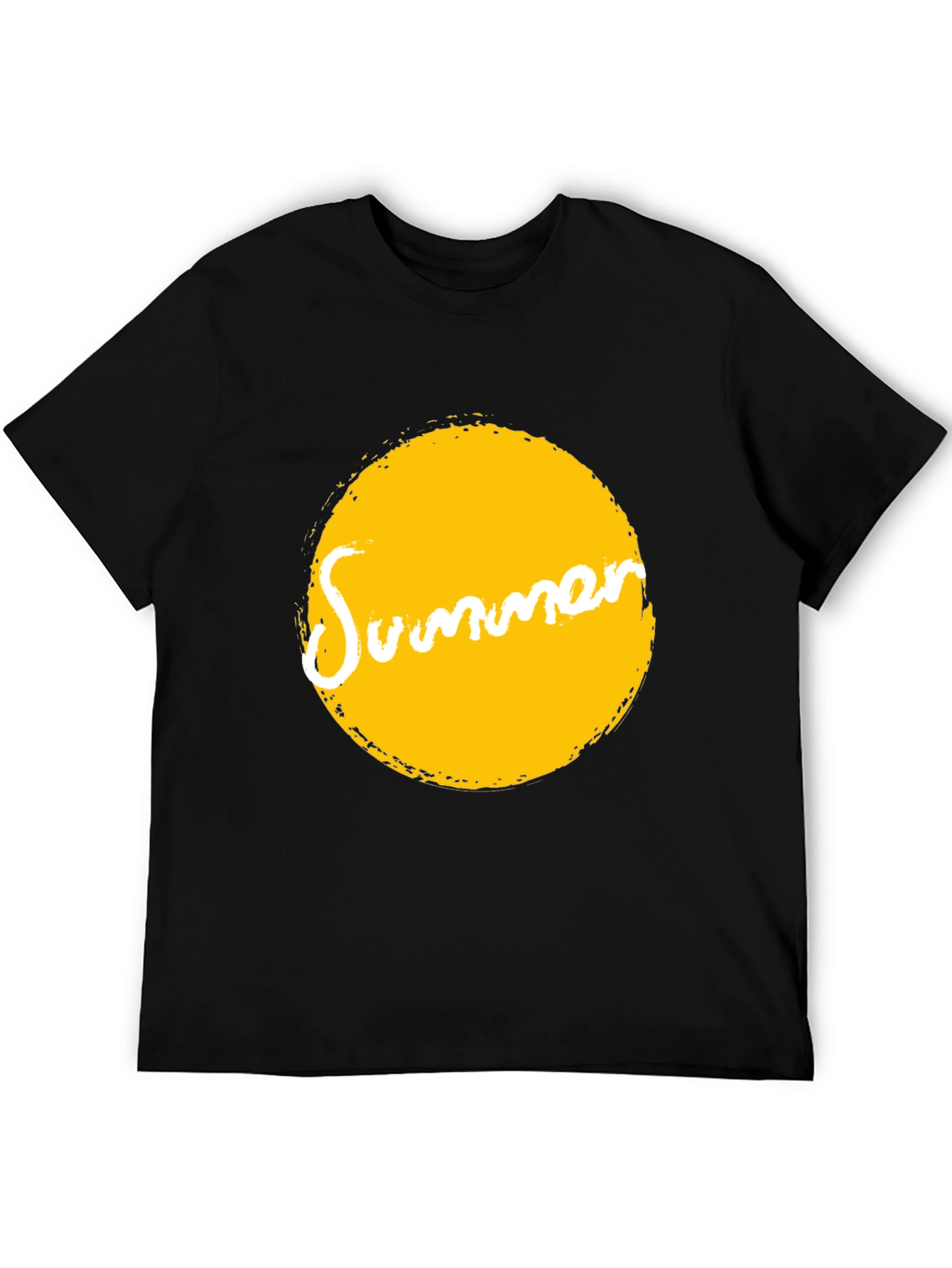 Summer Sun Graphic T-Shirt - Black