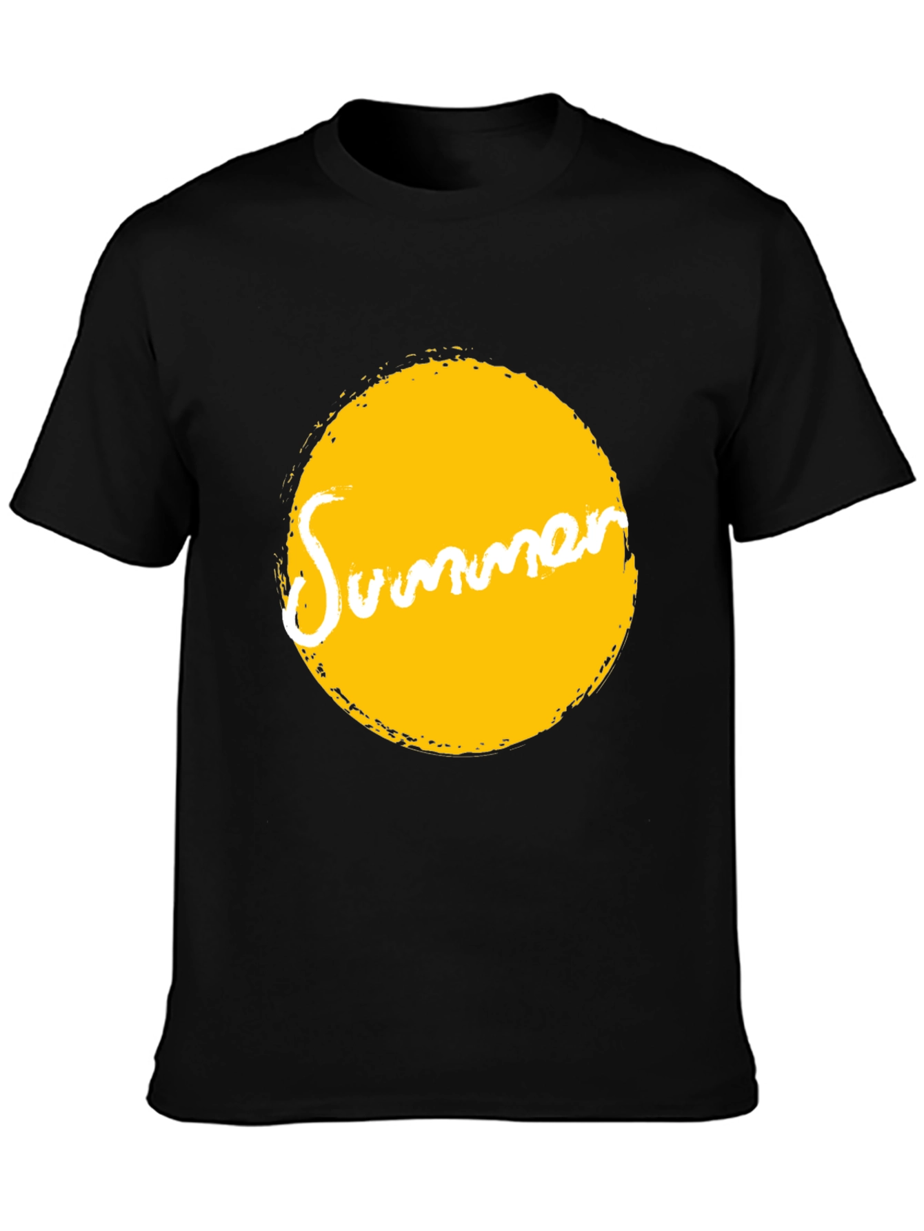 Summer Sun Graphic T-Shirt - Black