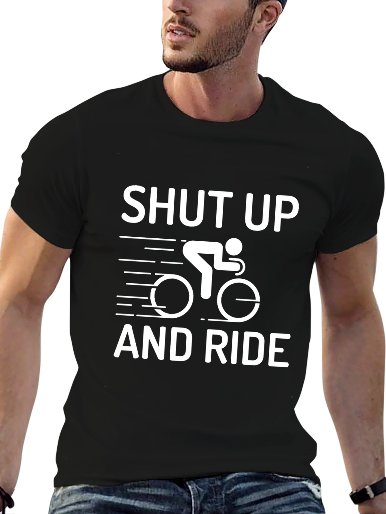 Shut Up And Ride Black T-Shirt