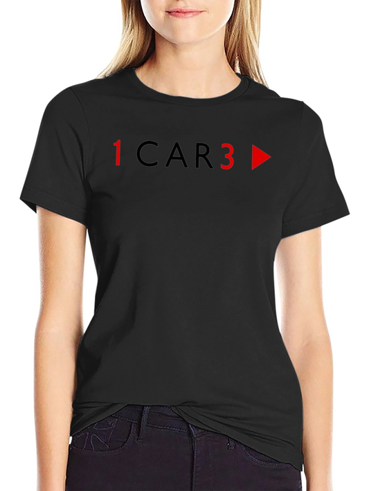 1 Car 3 T-Shirt - Black Graphic Tee