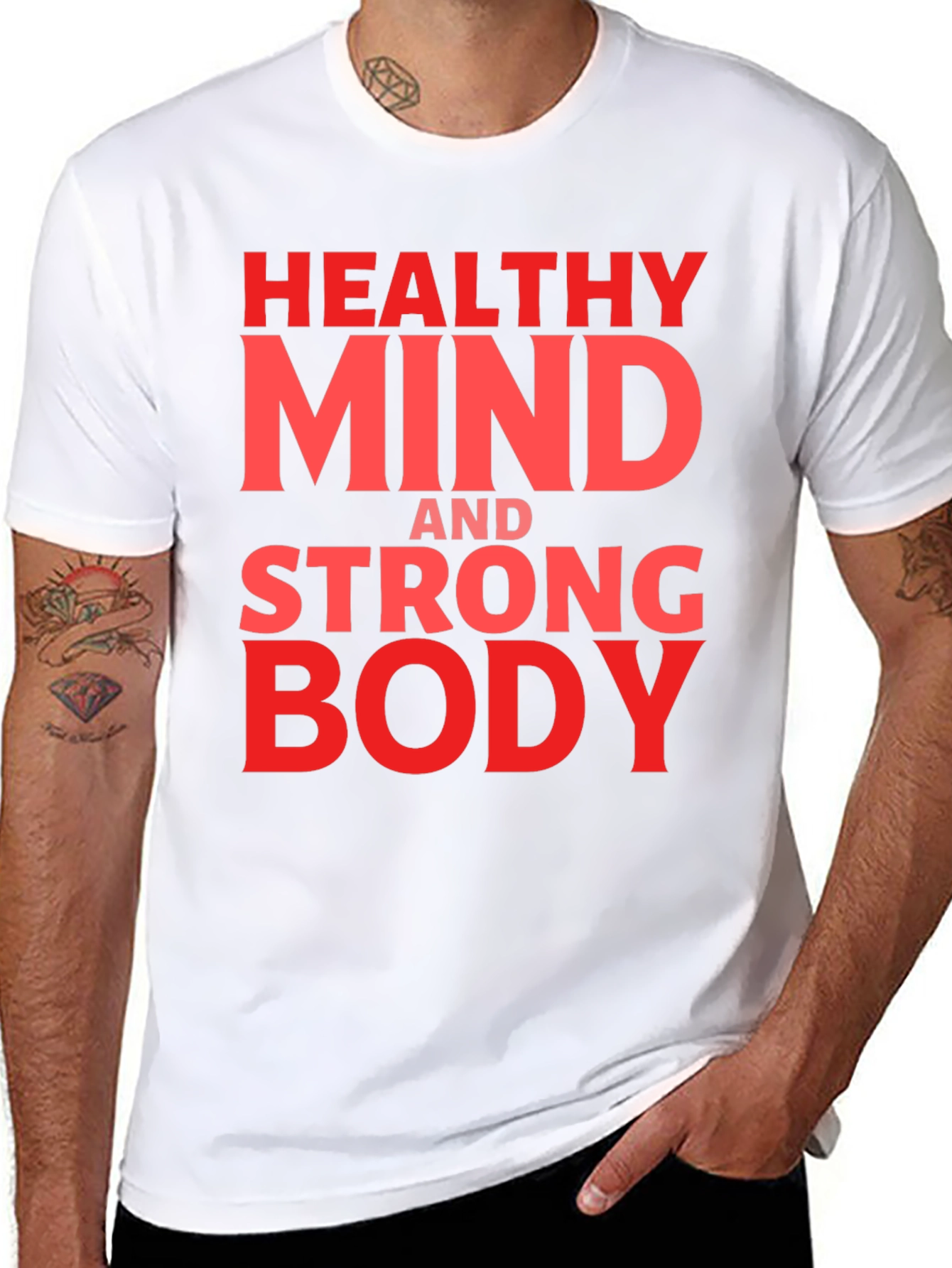 Healthy Mind Strong Body Graphic Tee
