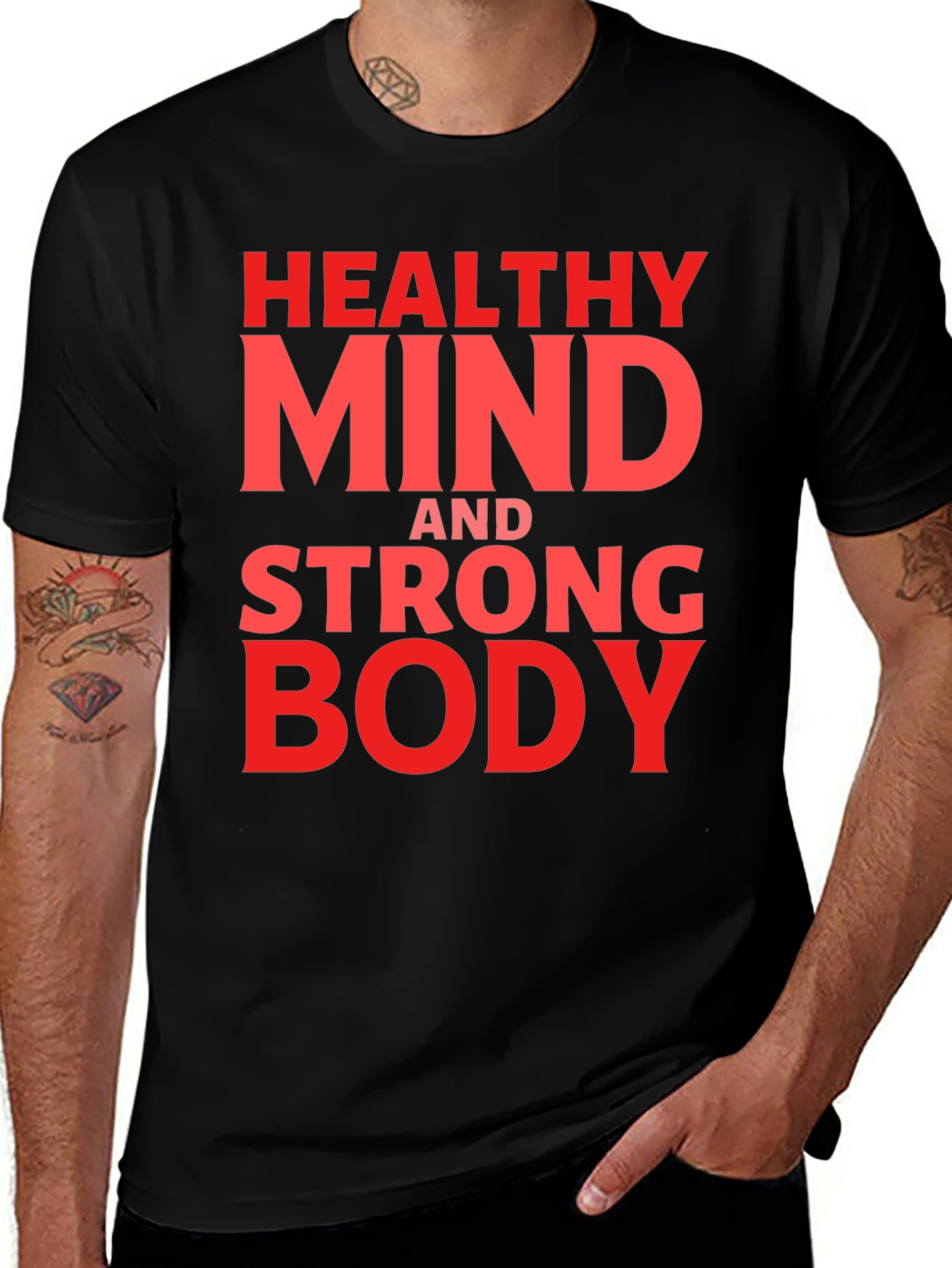 Healthy Mind Strong Body Graphic Tee