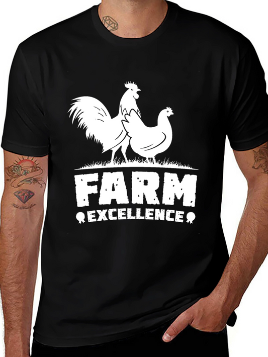 Farm Excellence Graphic Tee - Black Cotton Blend