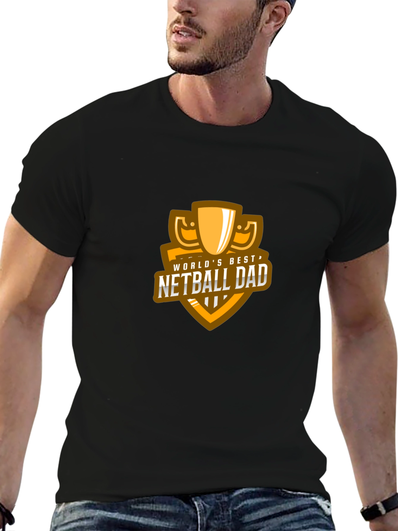 Worlds Best Netball Dad T-Shirt