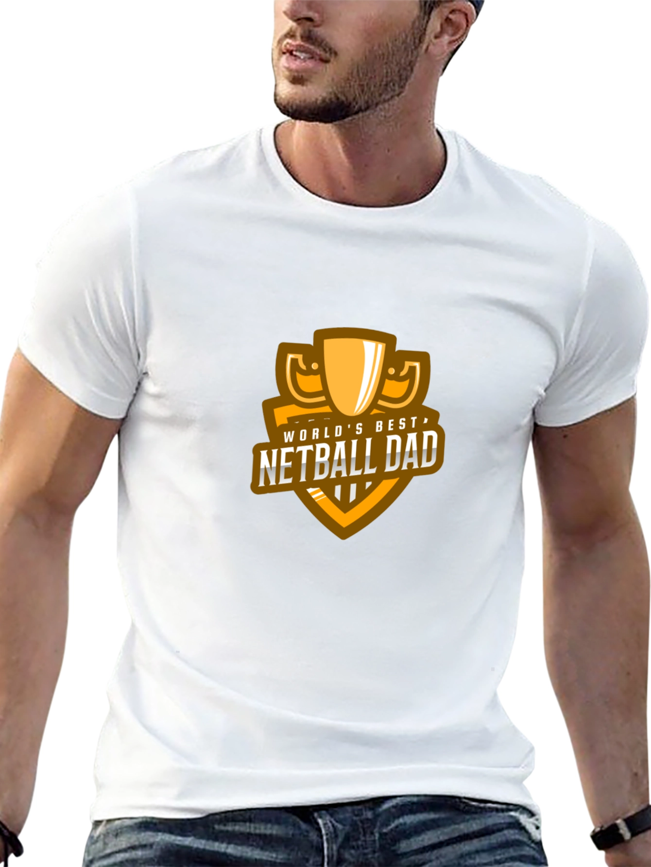 Worlds Best Netball Dad T-Shirt