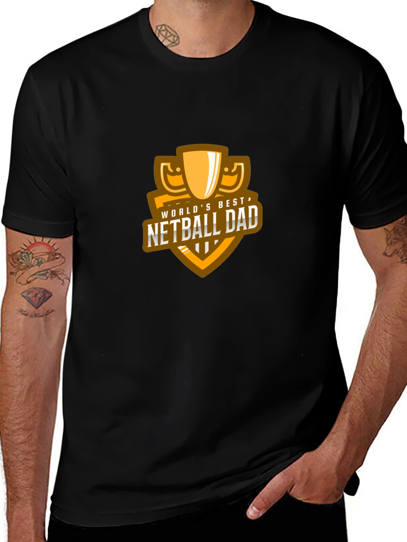 Worlds Best Netball Dad T-Shirt