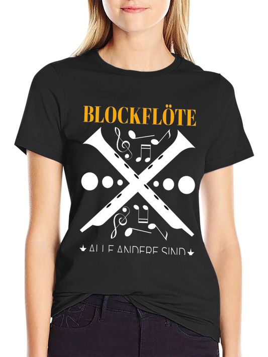Blockflöte Music T-Shirt - Unique Musical Instrument Design