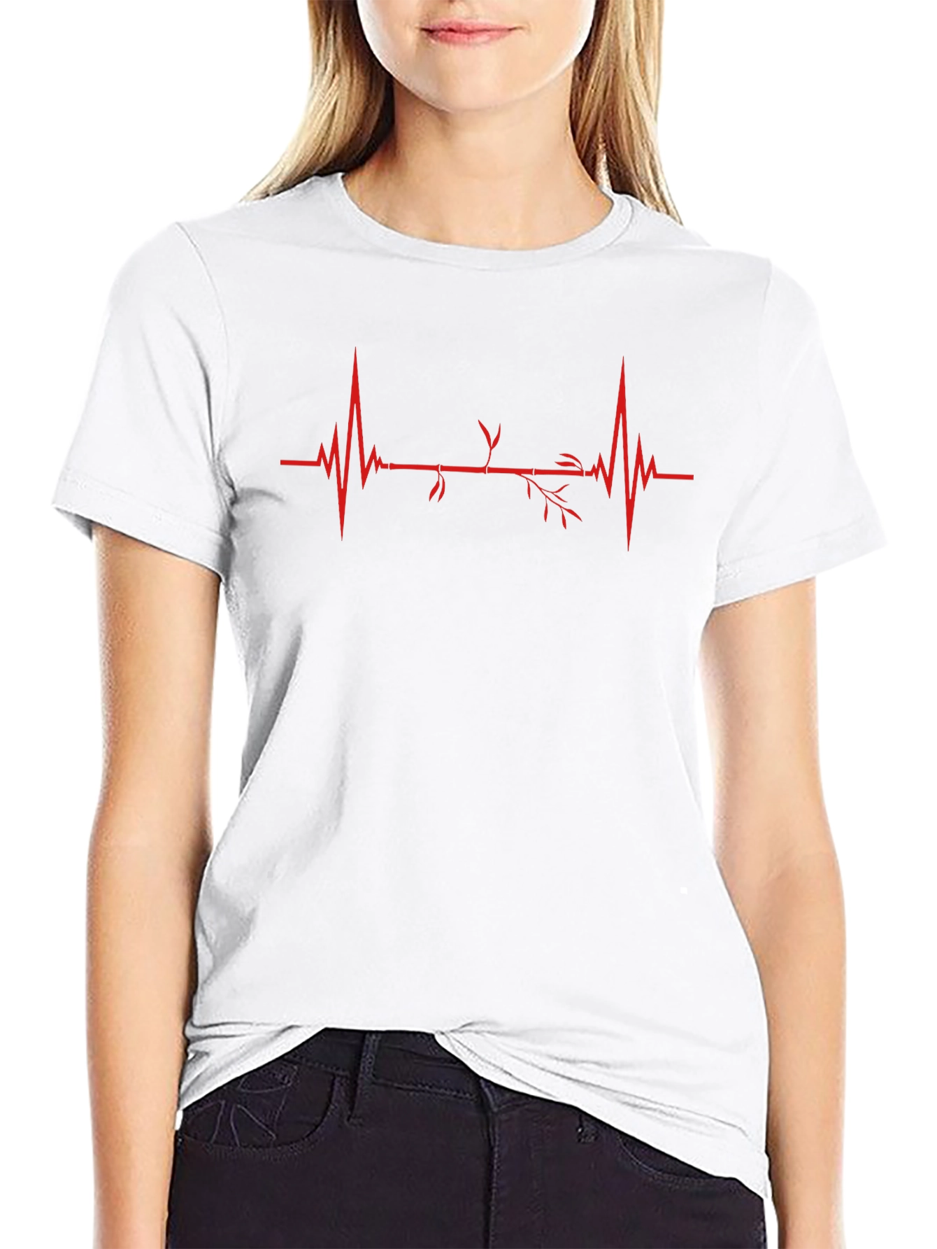 Bamboo Heartbeat T-Shirt - Nature Lover Tee