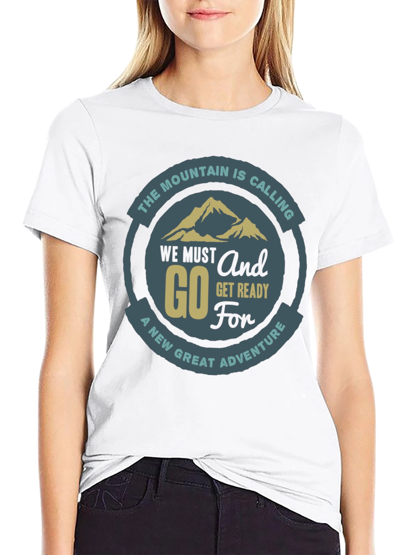 Mountain Adventure Graphic Tee - Black