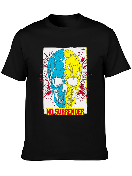Skull No Surrender T-Shirt: Bold Graphic Tee