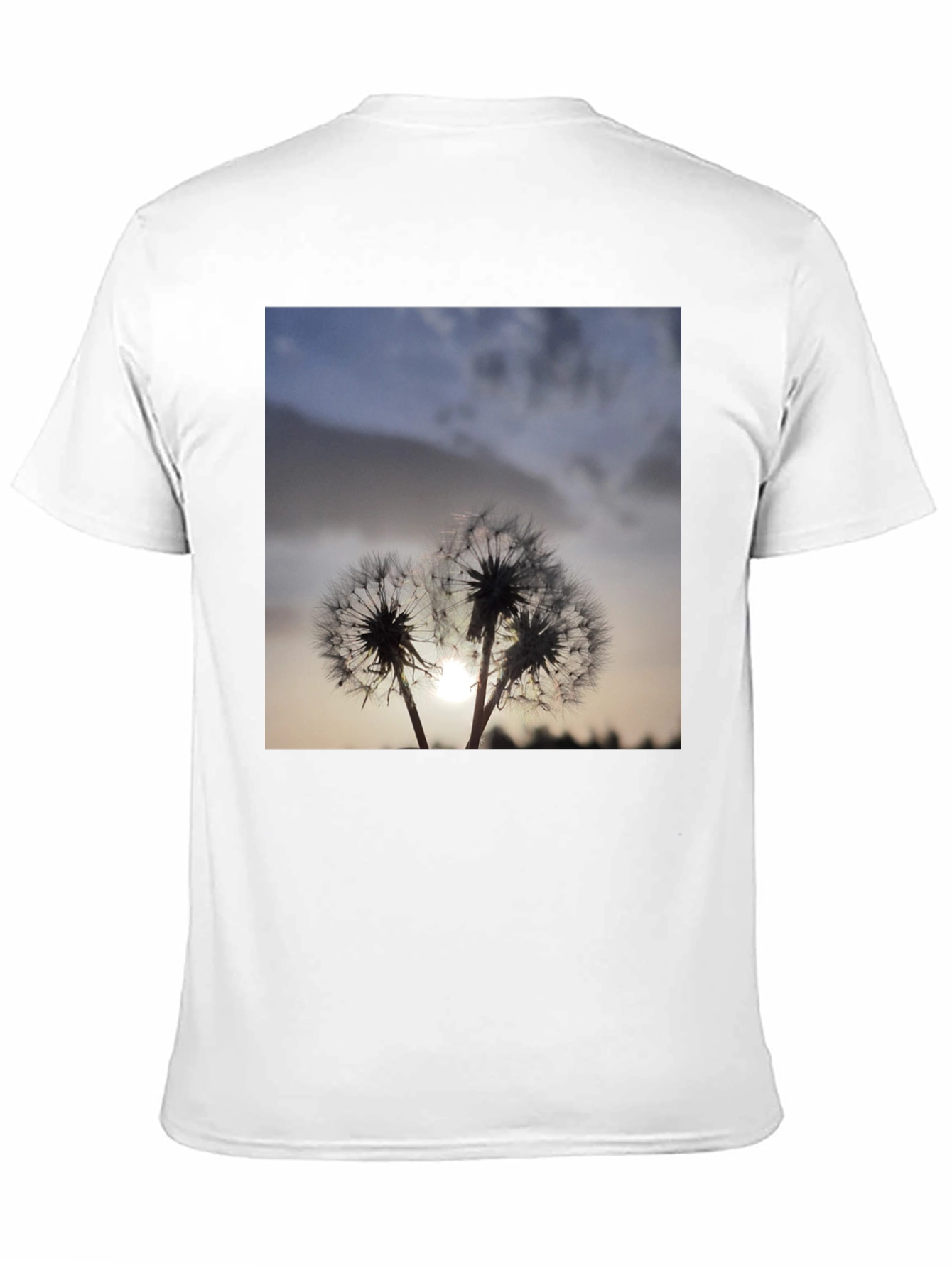 Dandelion Silhouette T-Shirt - Stylish Black Tee