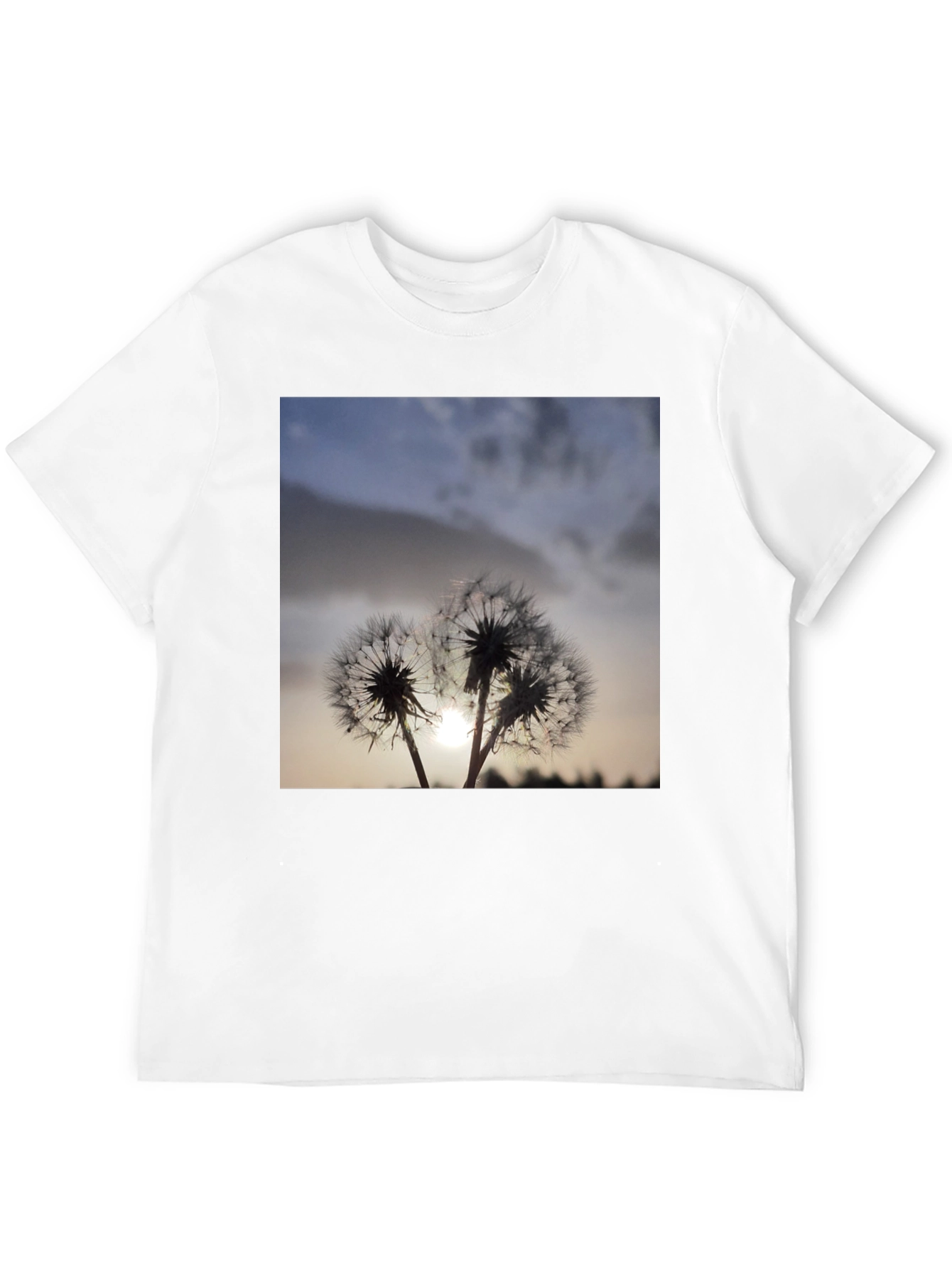 Dandelion Silhouette T-Shirt - Stylish Black Tee