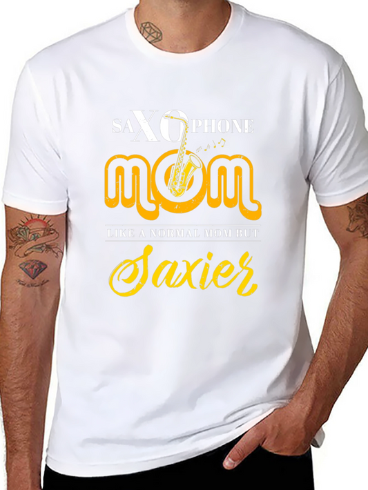 Saxophone Mom Graphic Tee - Saxier Than Normal!