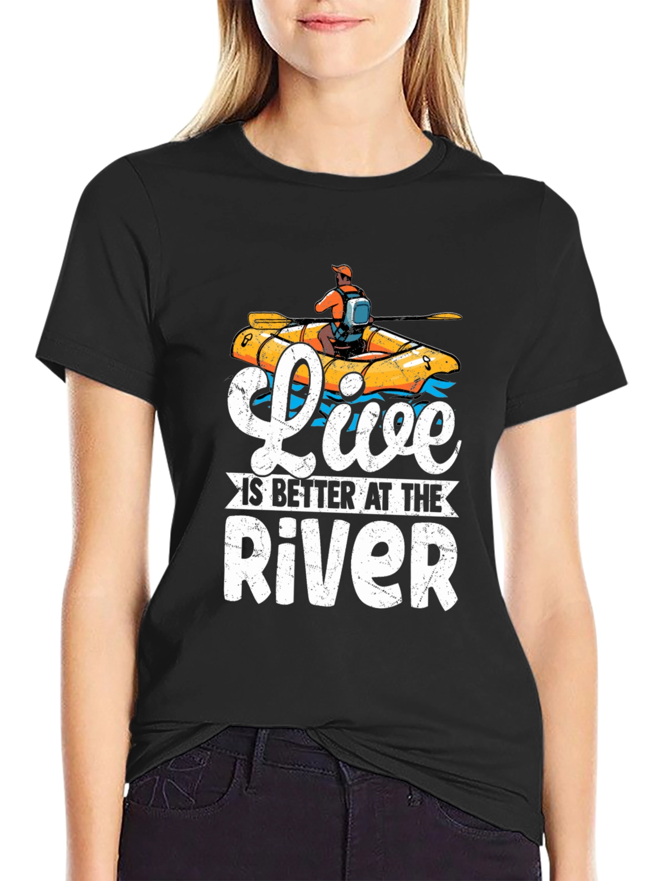 Live is Better at the River Rafting T-Shirt
