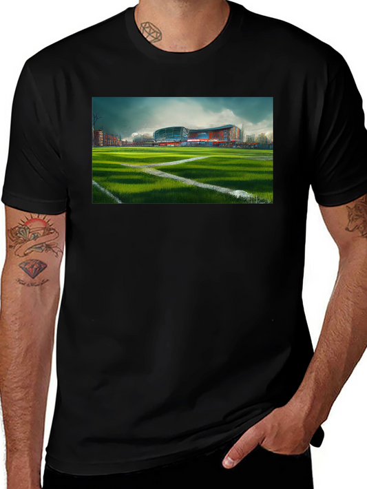 Stadium Graphic Tee - Black Cotton