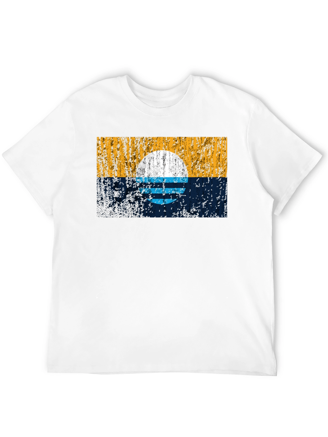 Sunset Graphic Tee - Retro Style Black T-Shirt