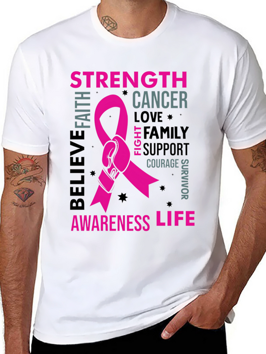 Strength Cancer Awareness Ribbon T-Shirt