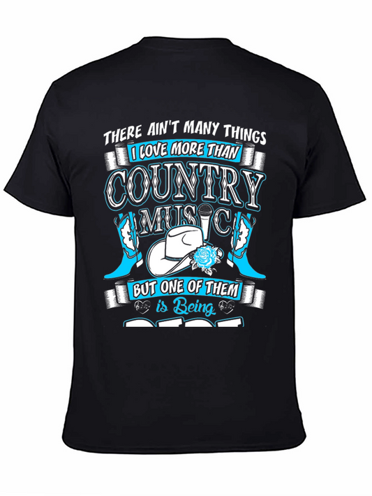 Country Music Lover T-Shirt - Black