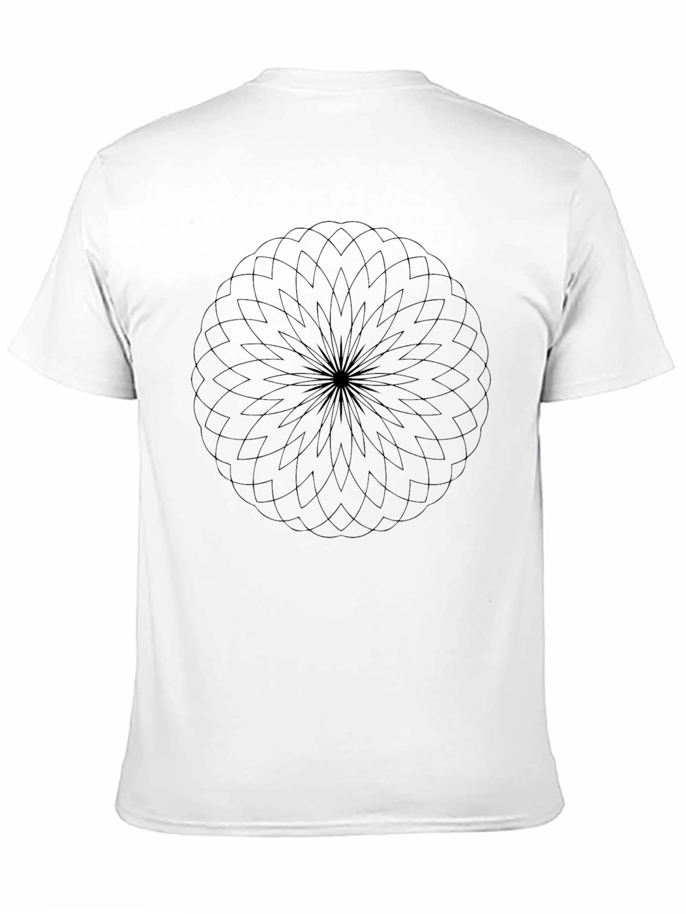 Geometric Mandala Black T-Shirt - Modern Style