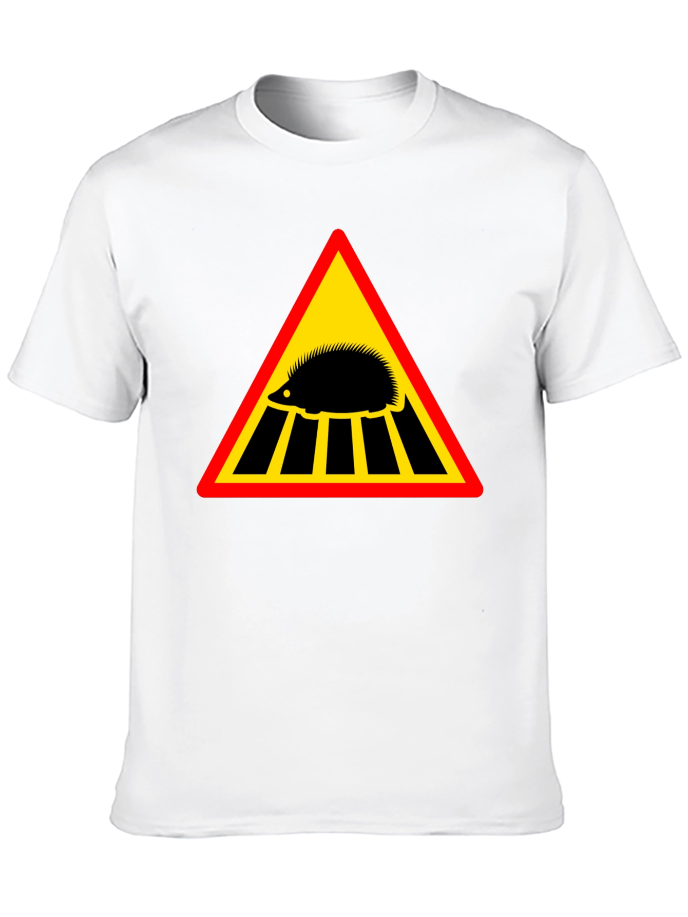 Hedgehog Crossing Mens Black T-Shirt