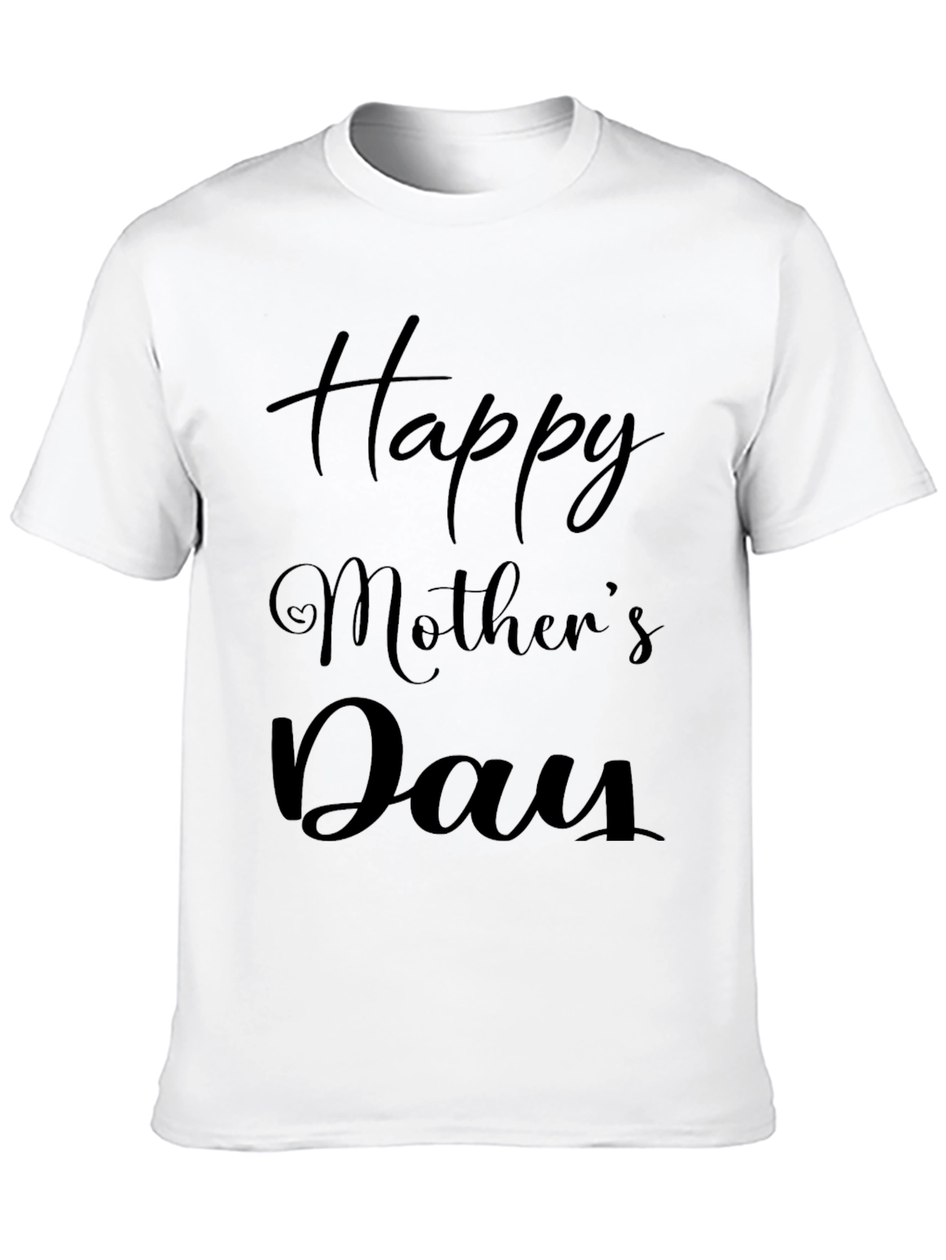 Happy Mothers Day T-Shirt - Black