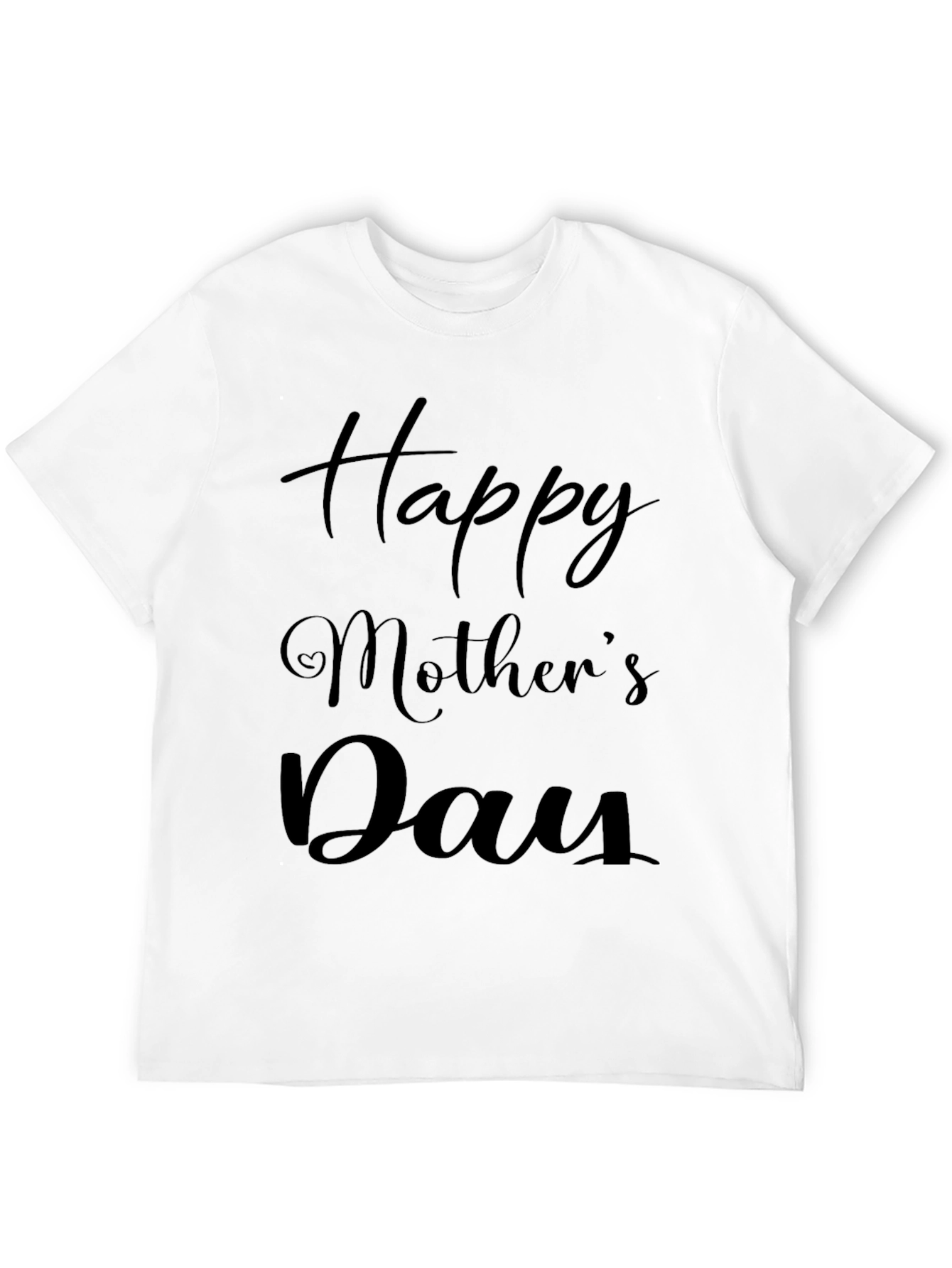 Happy Mothers Day T-Shirt - Black