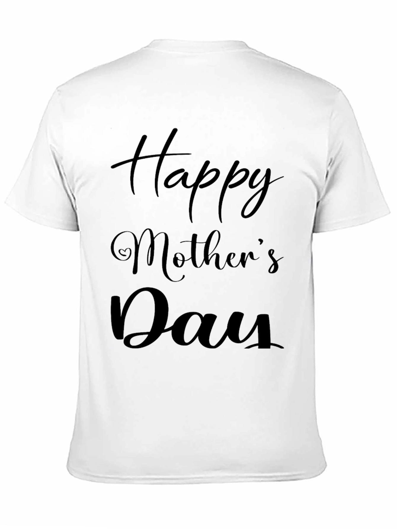 Happy Mothers Day T-Shirt - Black
