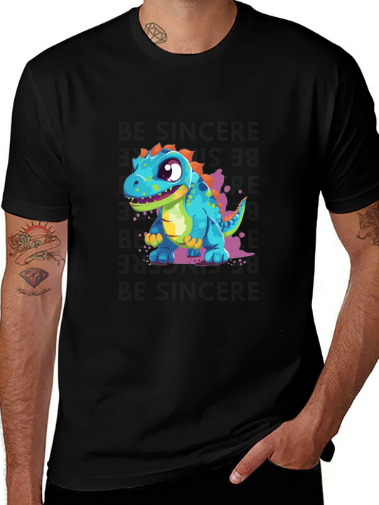 Cute Cartoon Dinosaur Graphic Tee