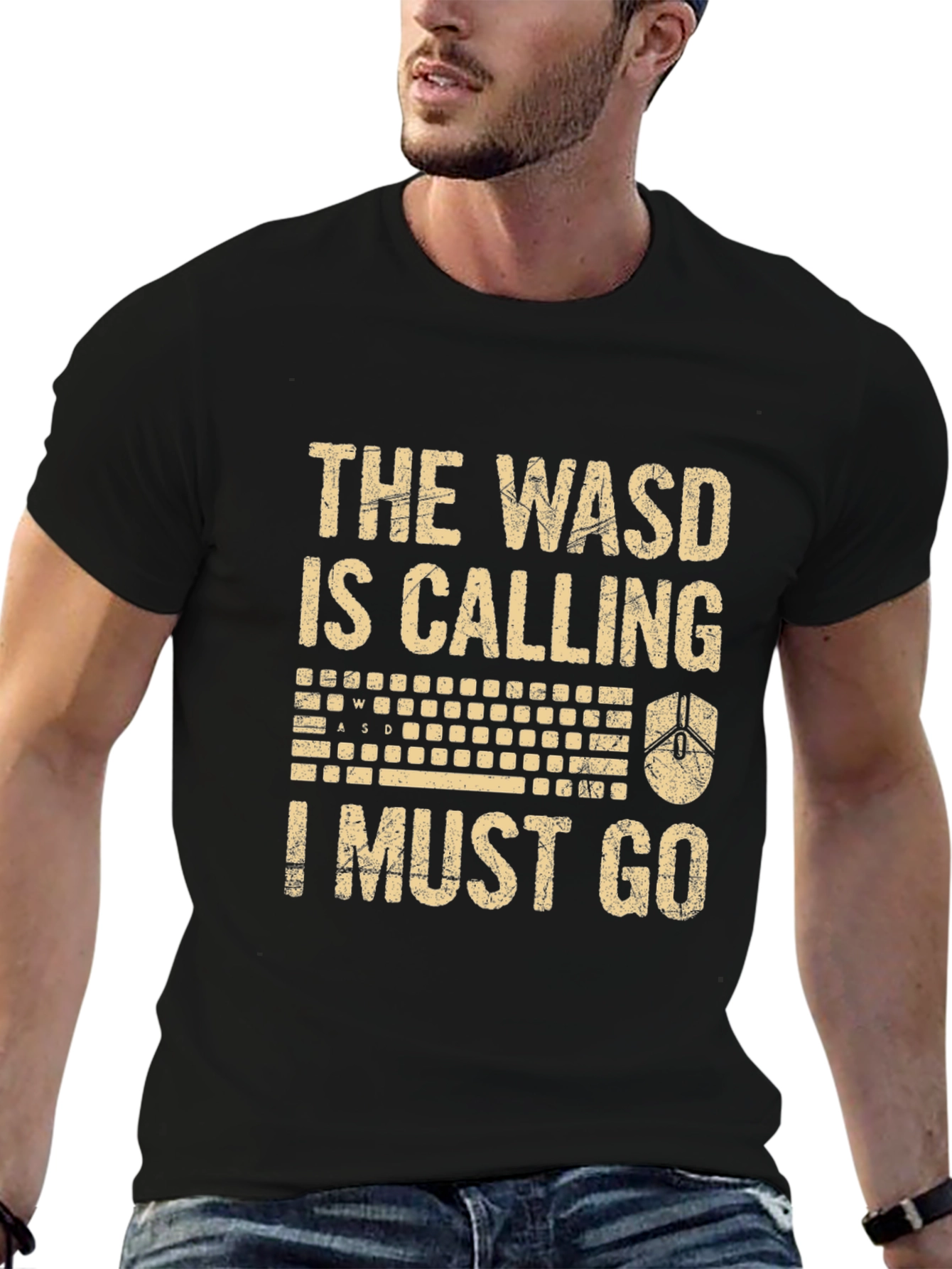 Gamer T-Shirt: The WASD Is Calling Funny Tee