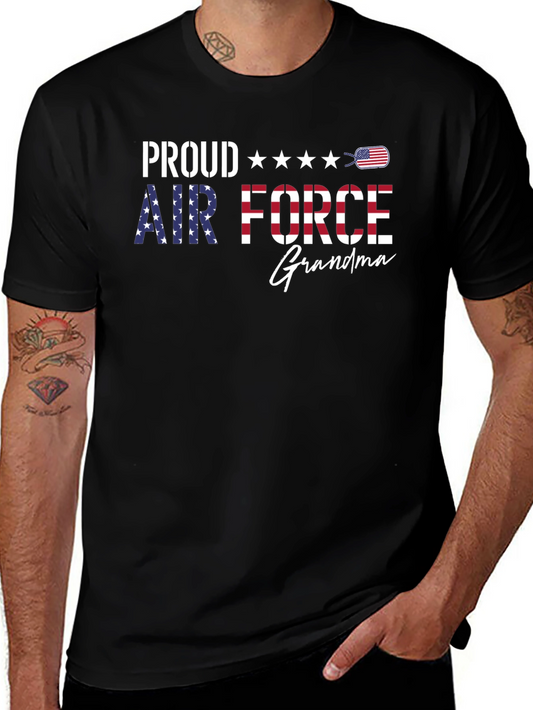 Proud Air Force Grandma T-Shirt - Patriotic Tee