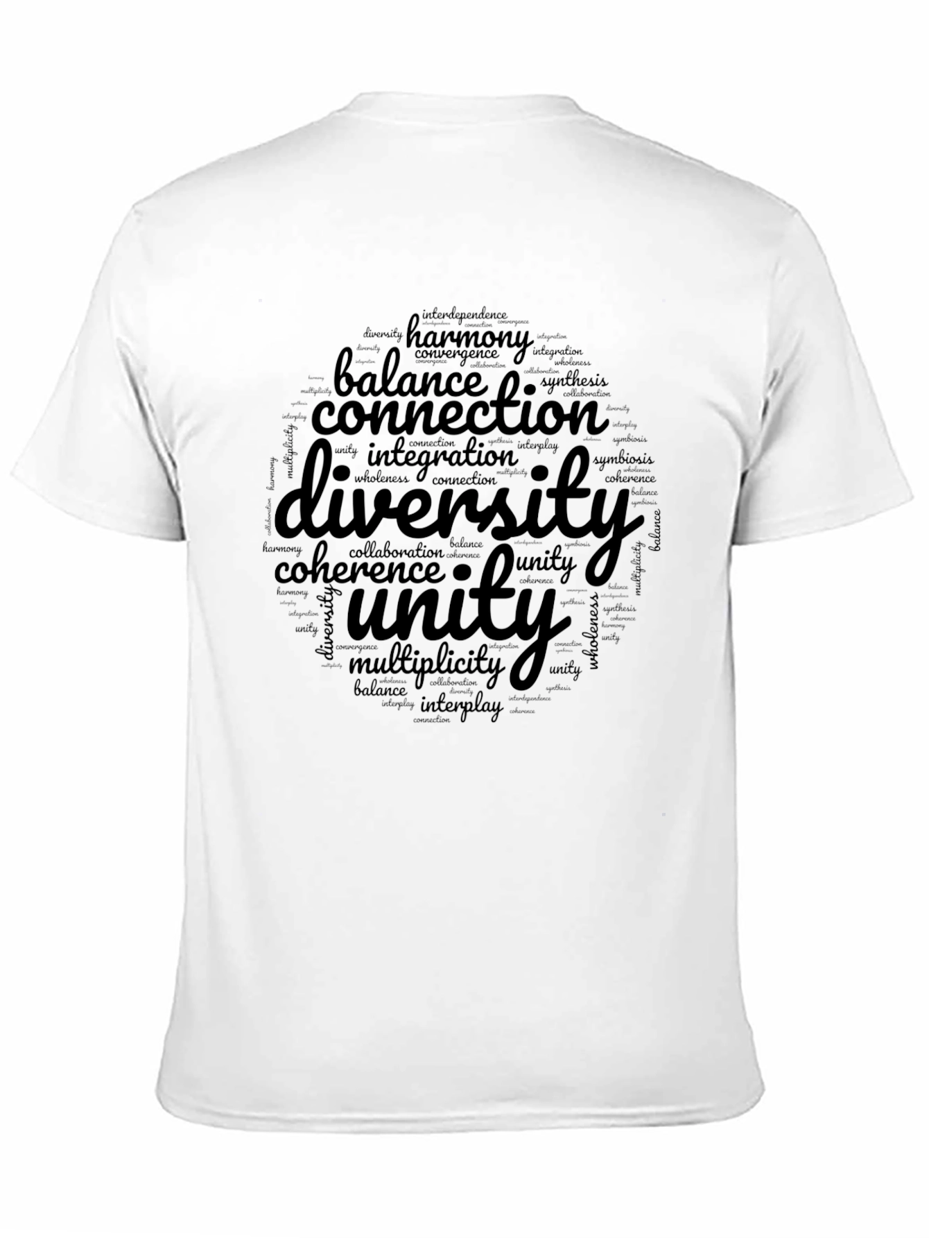Diversity & Unity Word Art Graphic Tee
