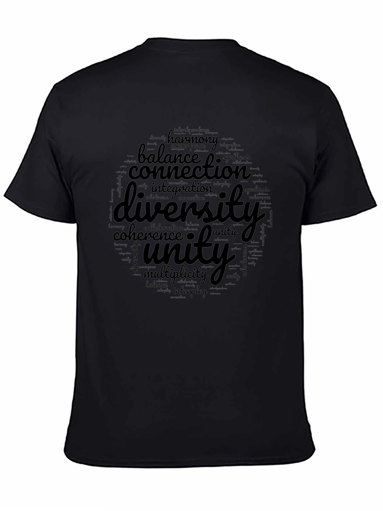 Diversity & Unity Word Art Graphic Tee
