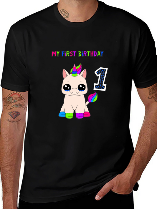 My First Birthday Unicorn T-Shirt
