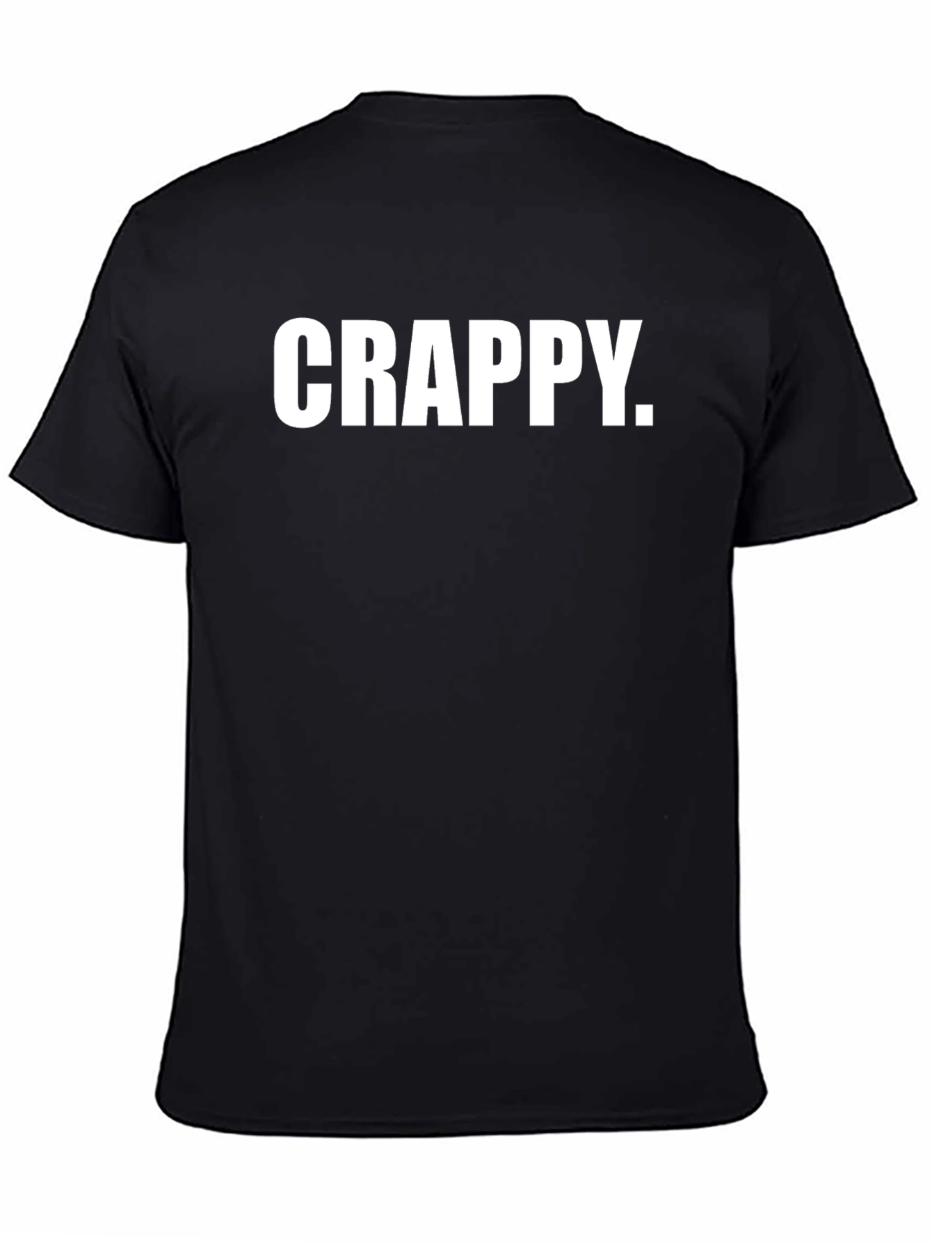 Crappy Graphic Tee - Black Casual T-Shirt
